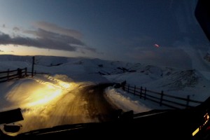 Edale call in snow driving