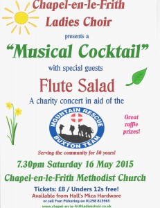 Chapel Ladies Choir concert poster 2