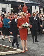 HRH the Princess of Wales opening the relocated HQ building