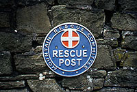 Mountain rescue post plaque