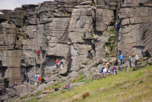 Stanage on a clear warm day!