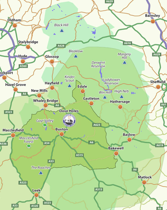 Map of BMRT operational area